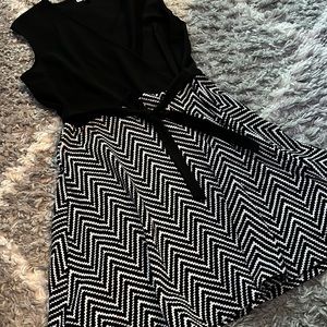 Cross Front Stretch Dress